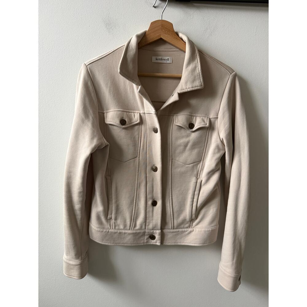 Kettlewell cream denim style jacket women's size small